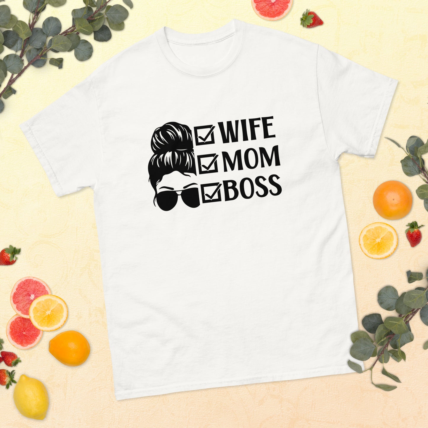 Wife Mom Boss classic tee