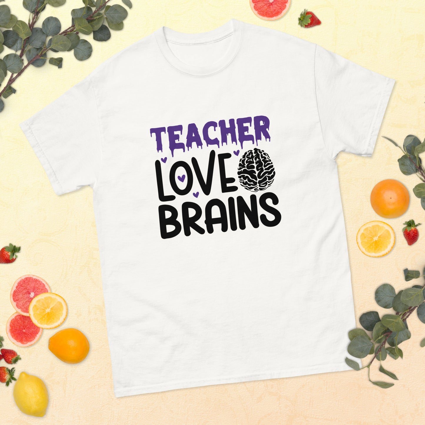 Teacher Love Brains Halloween Tee