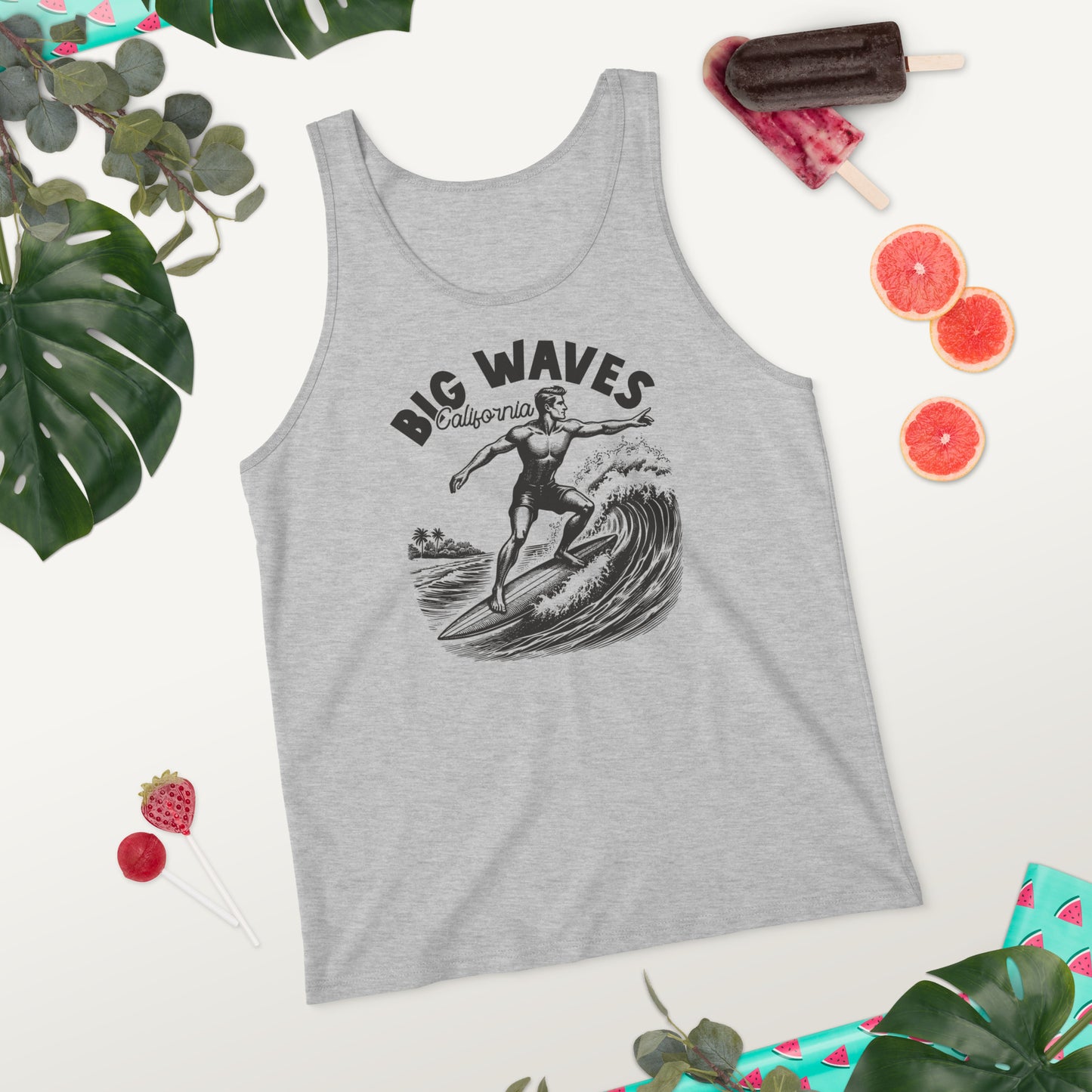 Big Waves Men's Summer Tank Top