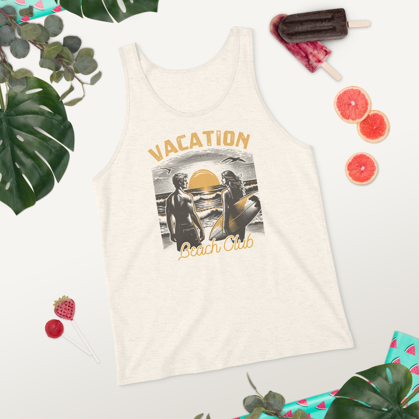 Vacation Beach Club Men's Summer Tank Top