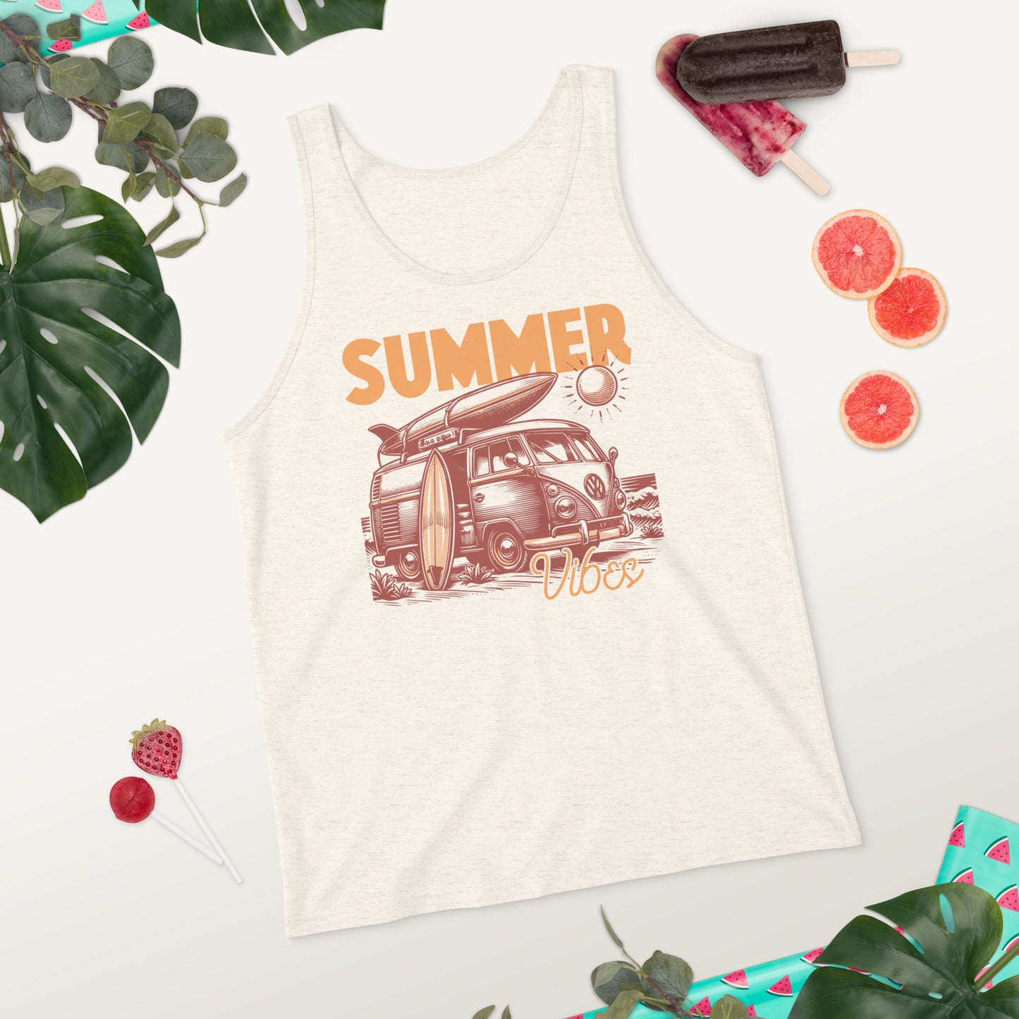 Summer Vibes Men's Summer Tank Top