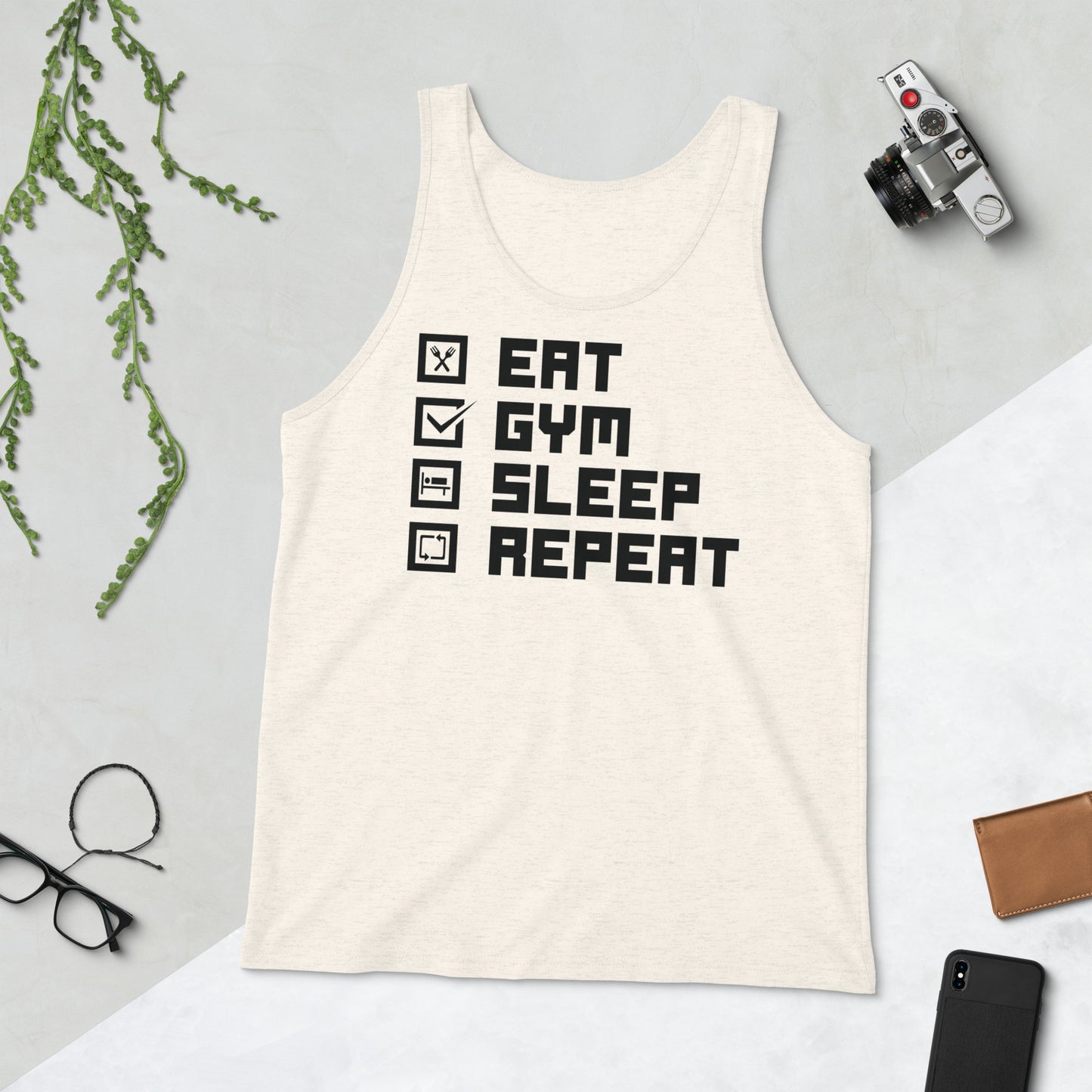 Eat Gym Sleep Repeat Men's Tank Top