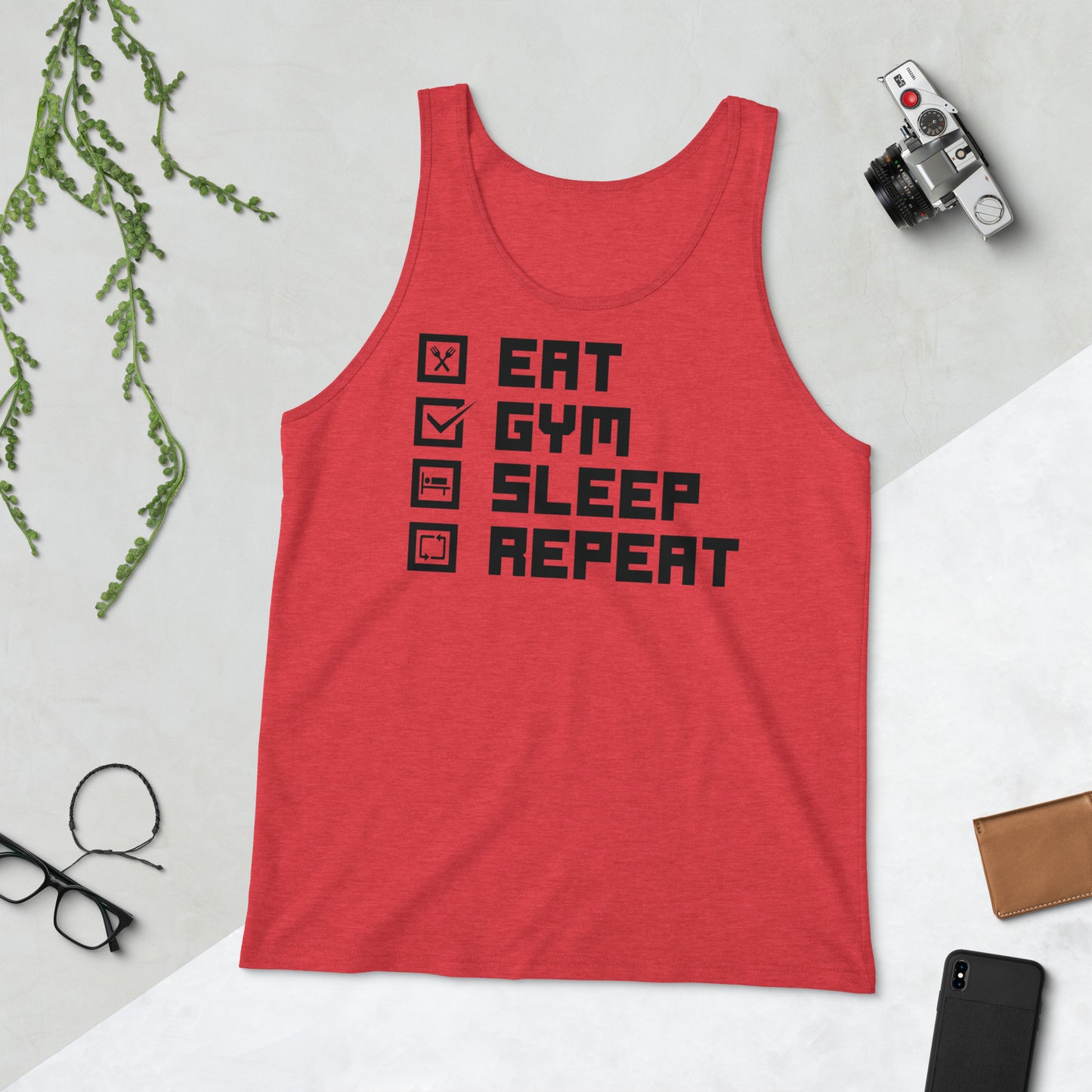 Eat Gym Sleep Repeat Men's Tank Top