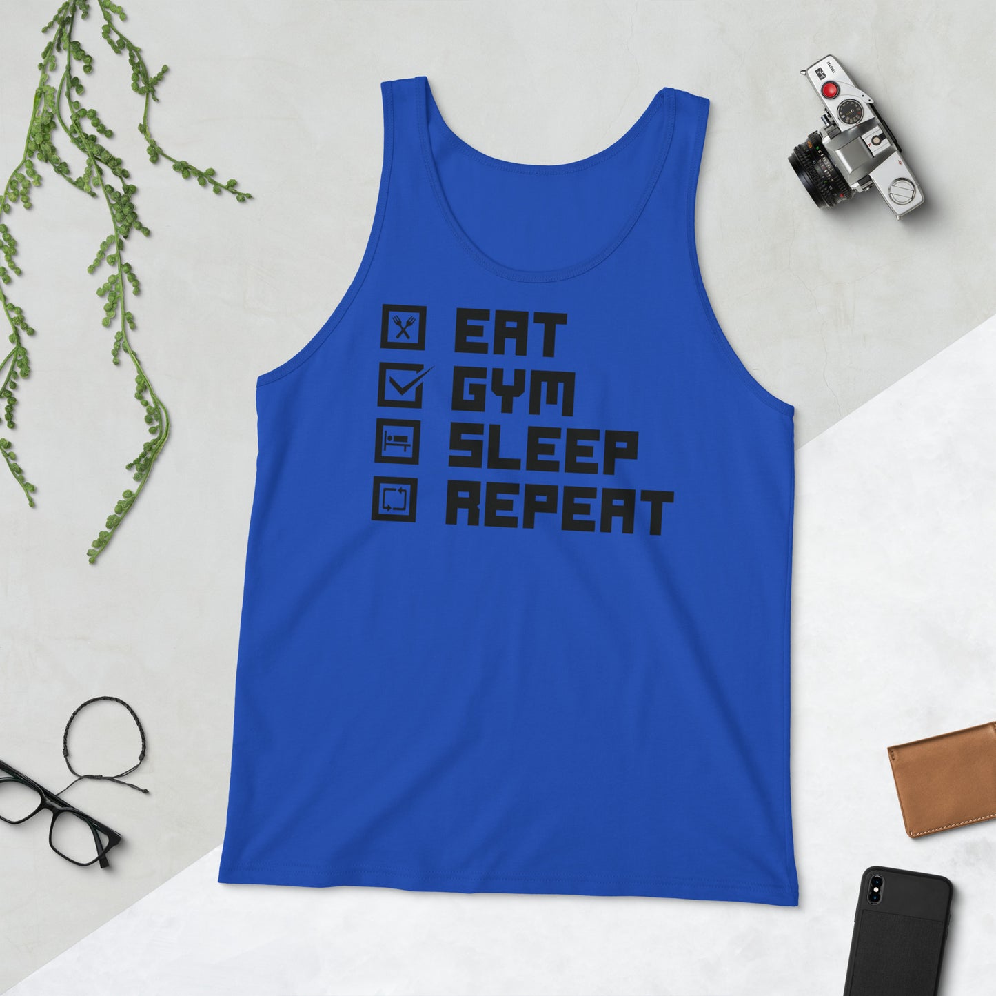 Eat Gym Sleep Repeat Men's Tank Top