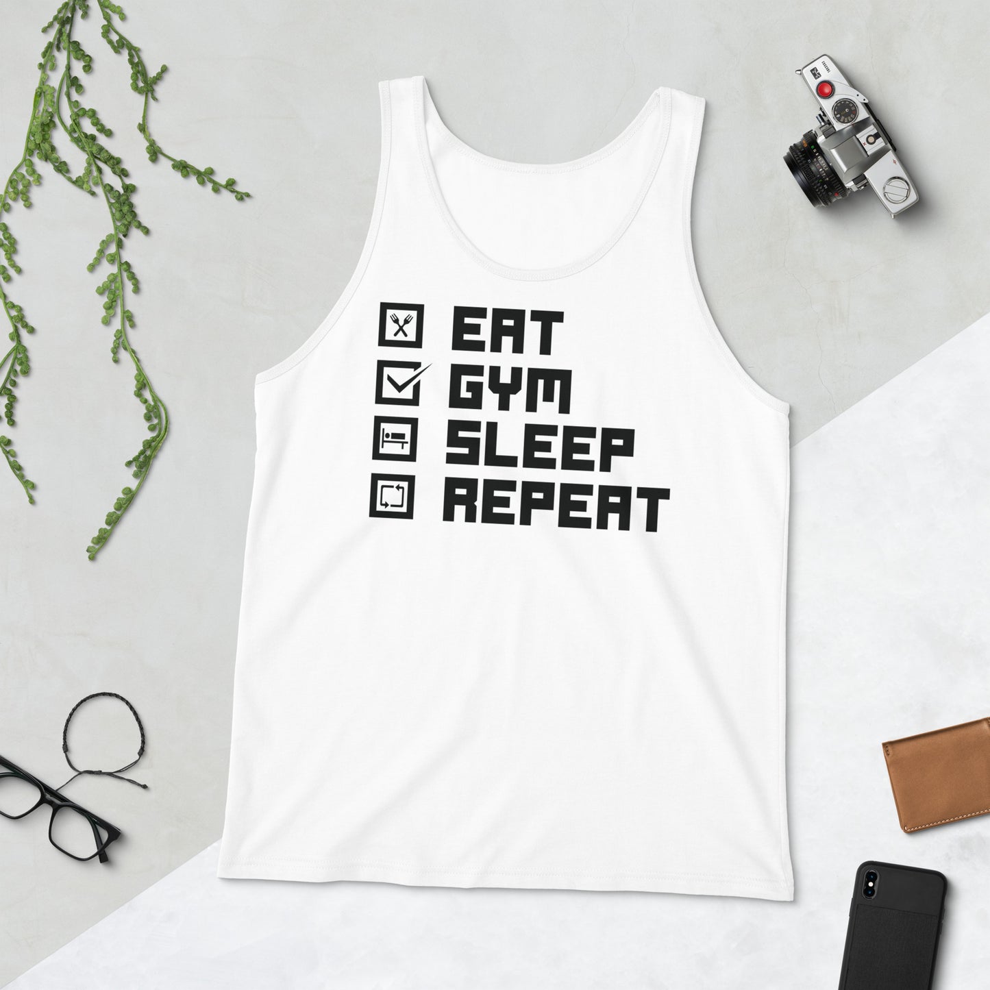 Eat Gym Sleep Repeat Men's Tank Top