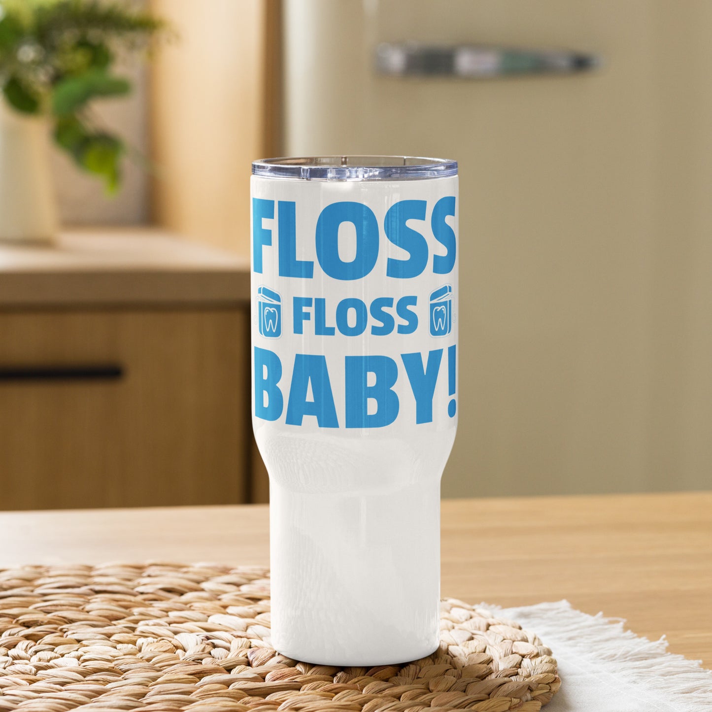 Floss Floss Baby Dental Travel Tumbler with a handle