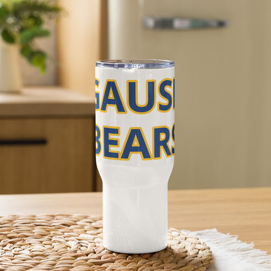 Gause Bears Sports - Football, Volleyball, Basketball, Track - Travel Tumbler with a handle