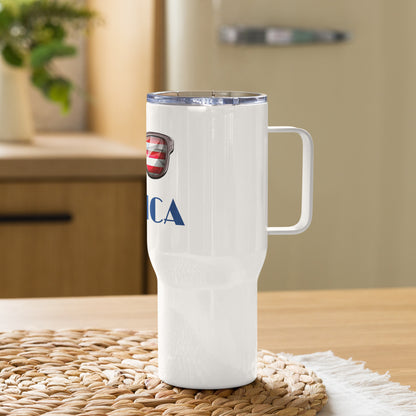 Merica Sunglasses Fourth/4th of July Travel Tumbler with a handle