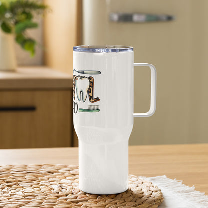 Dental Squad Travel Tumbler with a handle