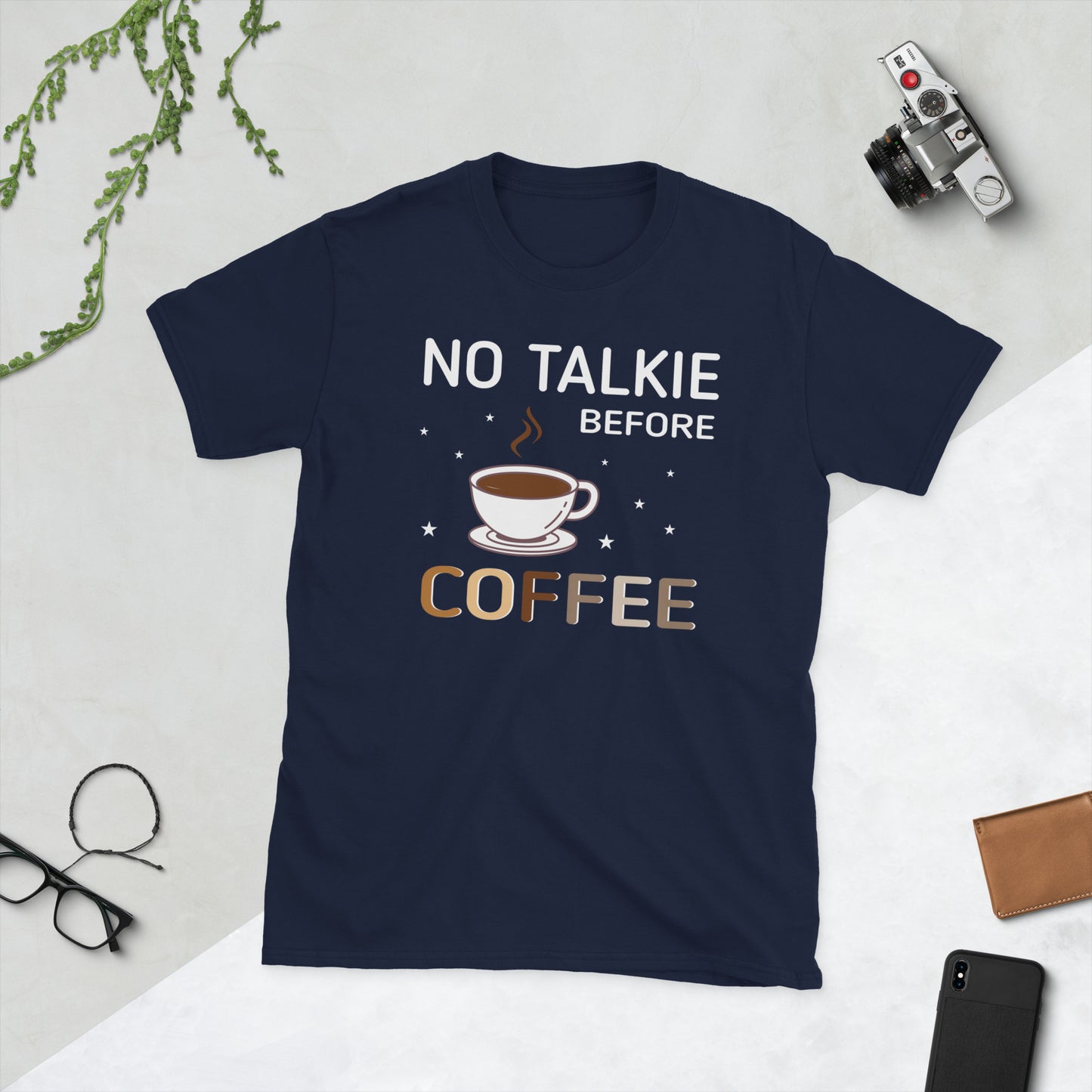 No Talkie Before Coffee Short-Sleeve Unisex T-Shirt