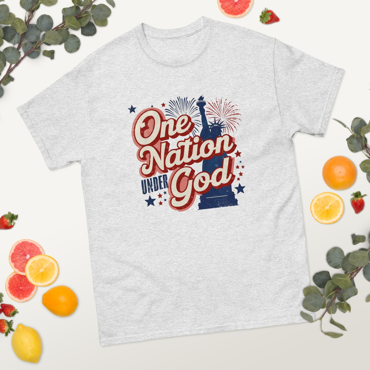 One Nation Under God - 4th of July - America classic tee