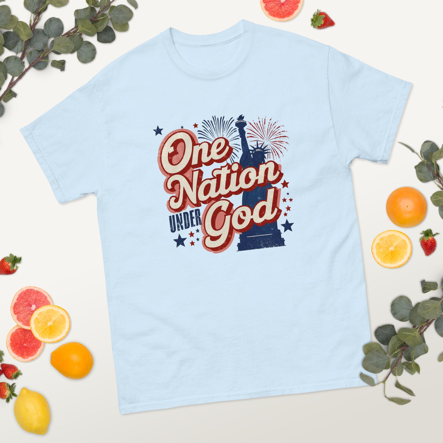 One Nation Under God - 4th of July - America classic tee