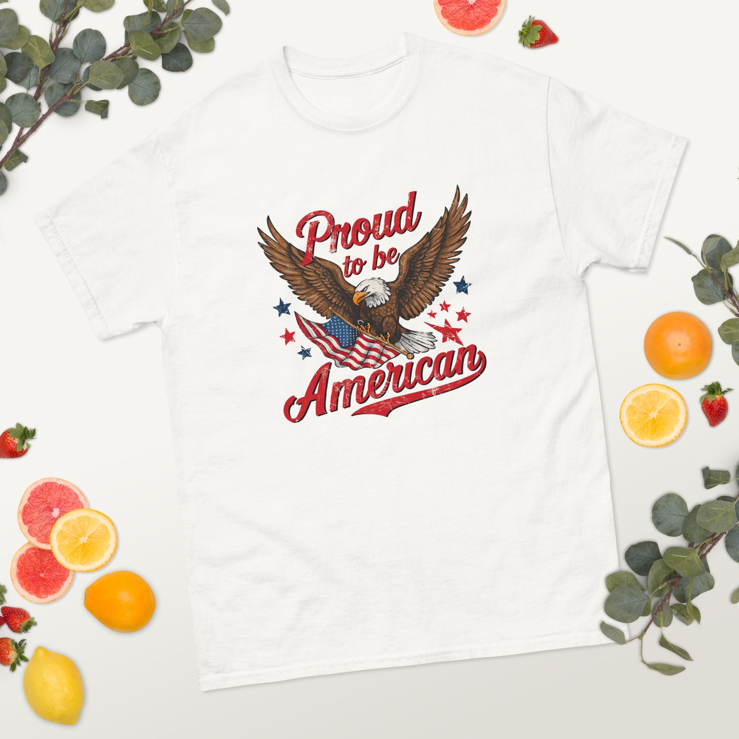 Proud to be an American - 4th of July - America classic tee