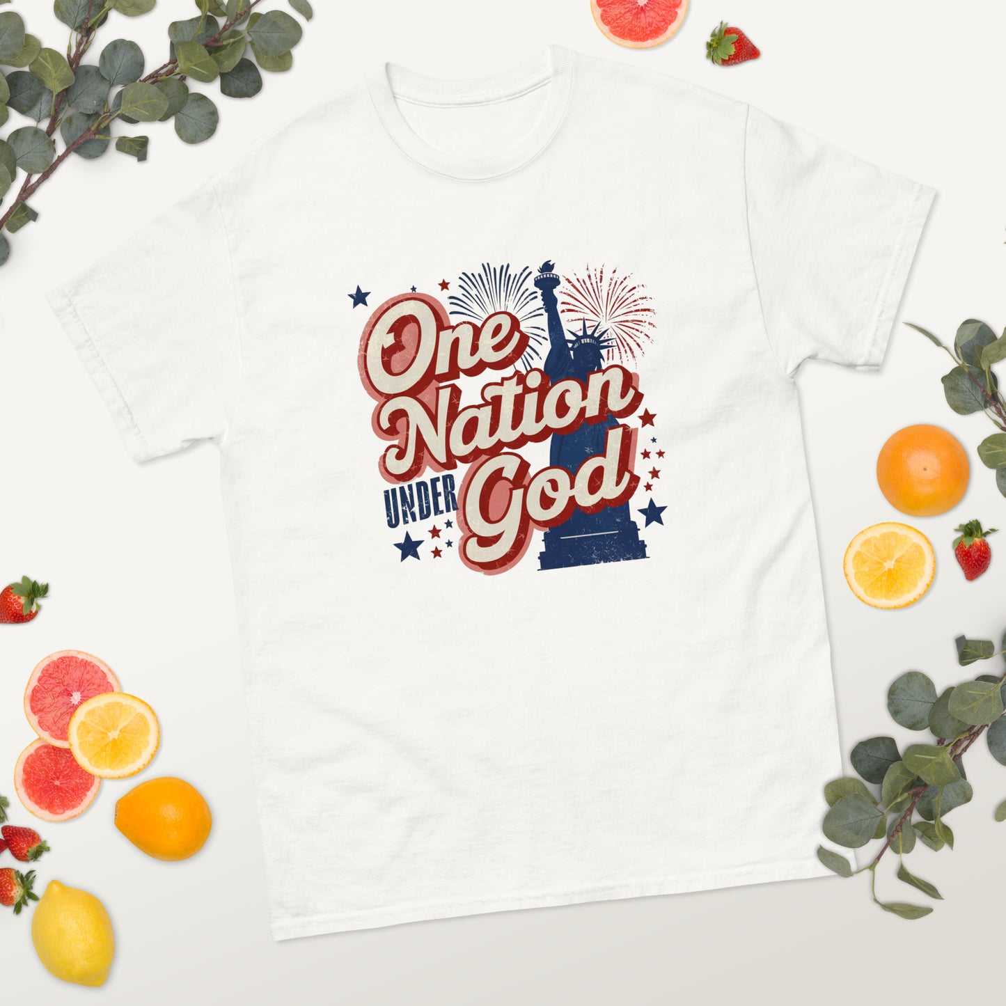 One Nation Under God - 4th of July - America classic tee