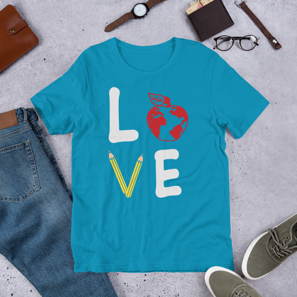 School Love Block - Apple Globe Unisex t-shirt