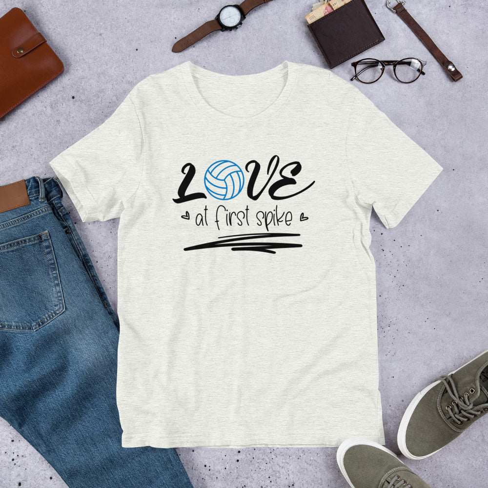 Love at First Spike Volleyball Unisex t-shirt