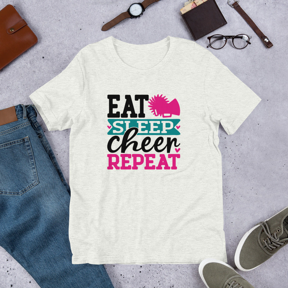 Eat Sleep Cheer Repeat Cheerleader Unisex t-shirt