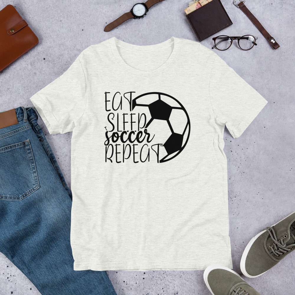 Eat Sleep Soccer Repeat Unisex t-shirt