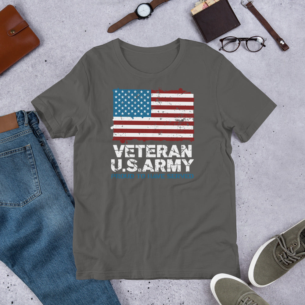 US Army Veteran, Proud to have Served - Military Veteran Unisex t-shirt