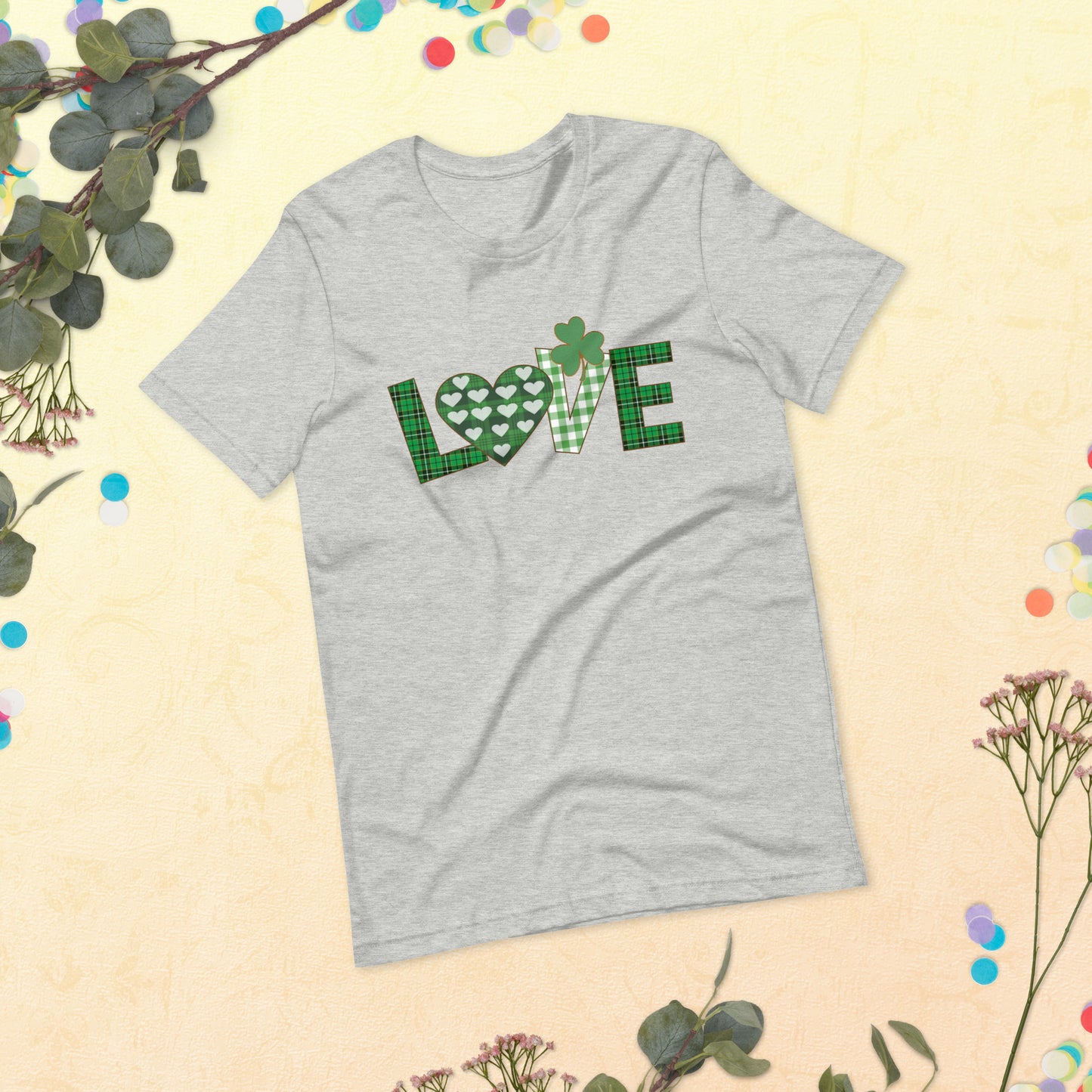 St. Patrick's Day Love Clover Unisex t-shirt