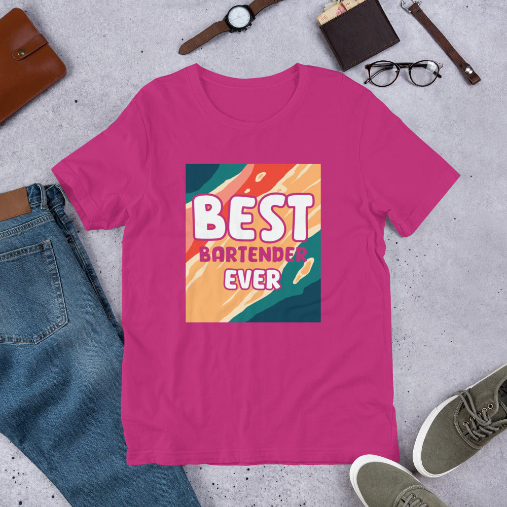 Best Bartender Ever Unisex t-shirt