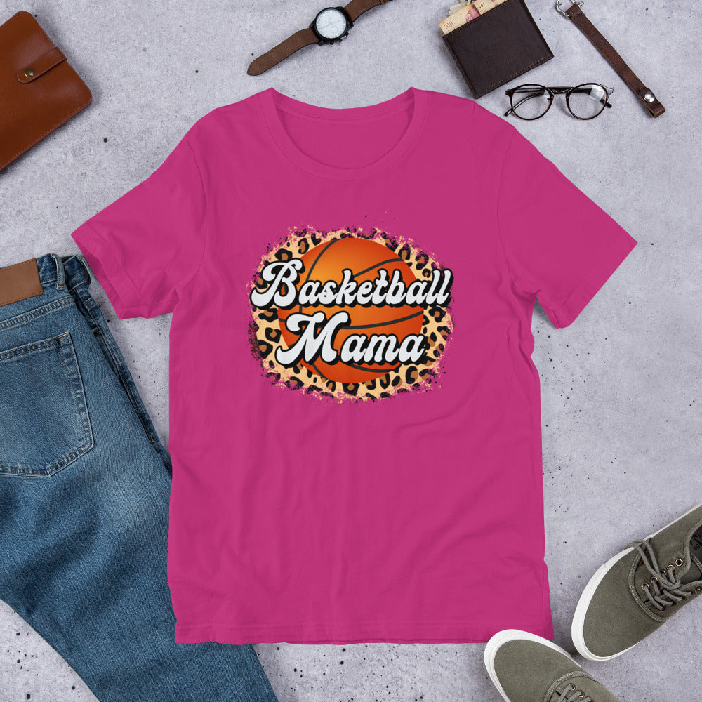 Leopard Basketball Mama Unisex t-shirt