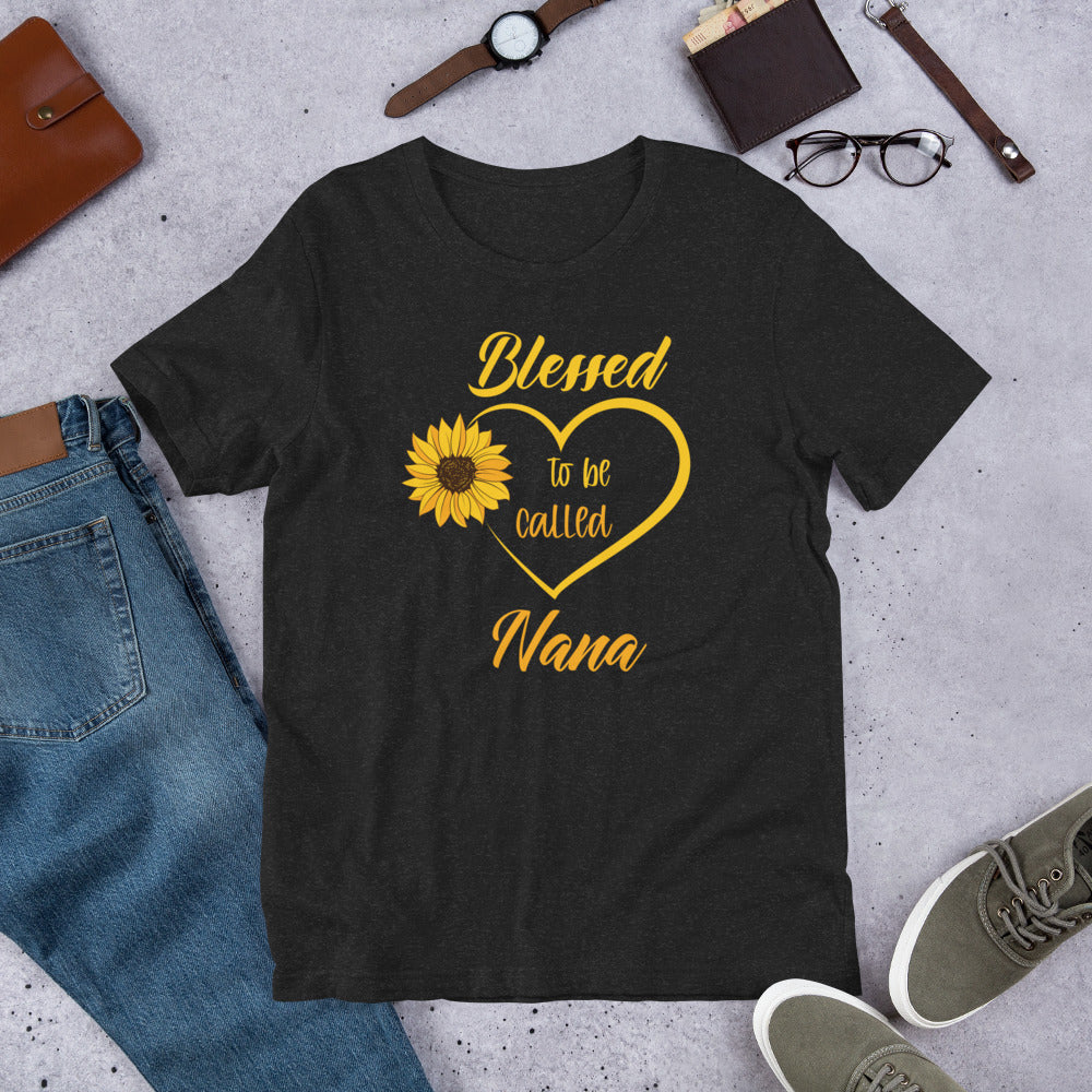 Blessed to be Called Nana Sunflower Grandma Unisex t-shirt