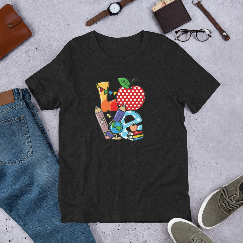 School Love Block - Globe Unisex t-shirt