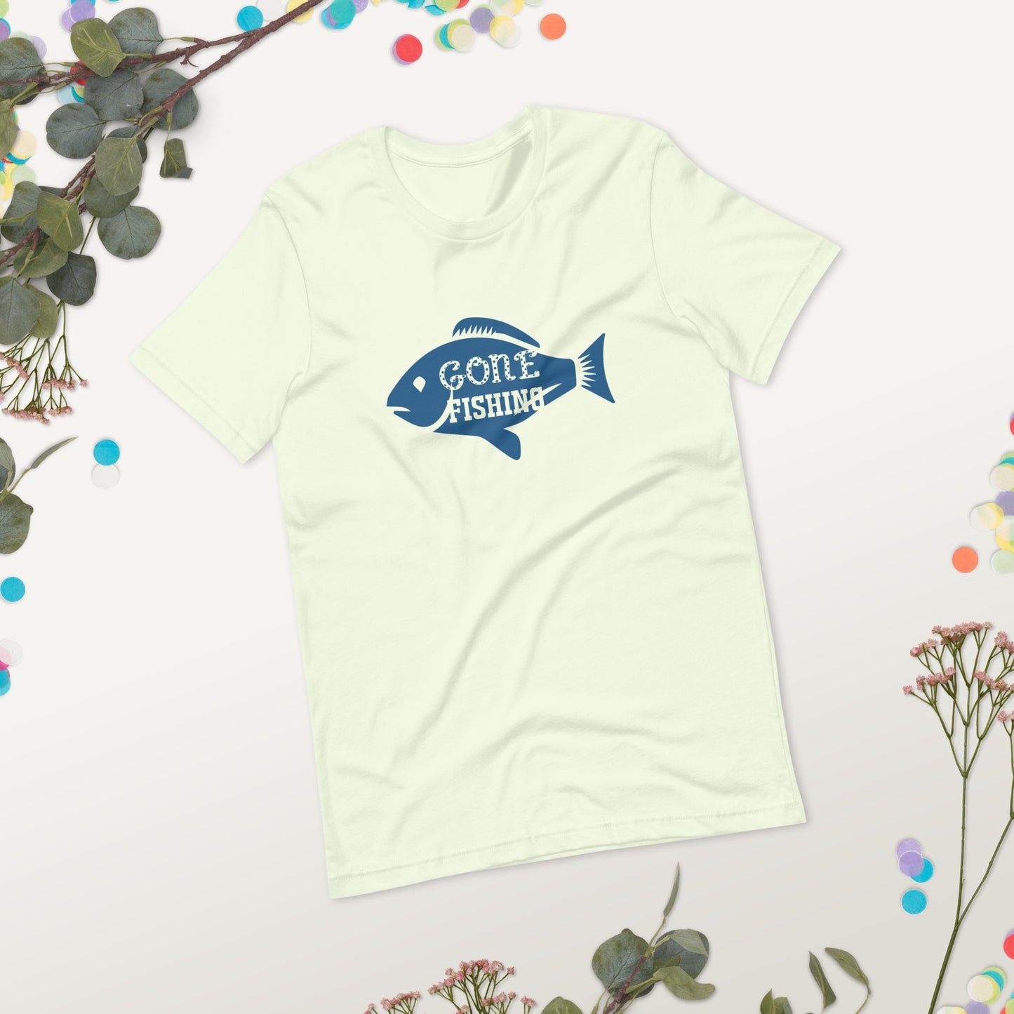 Gone Fishing Unisex t-shirt