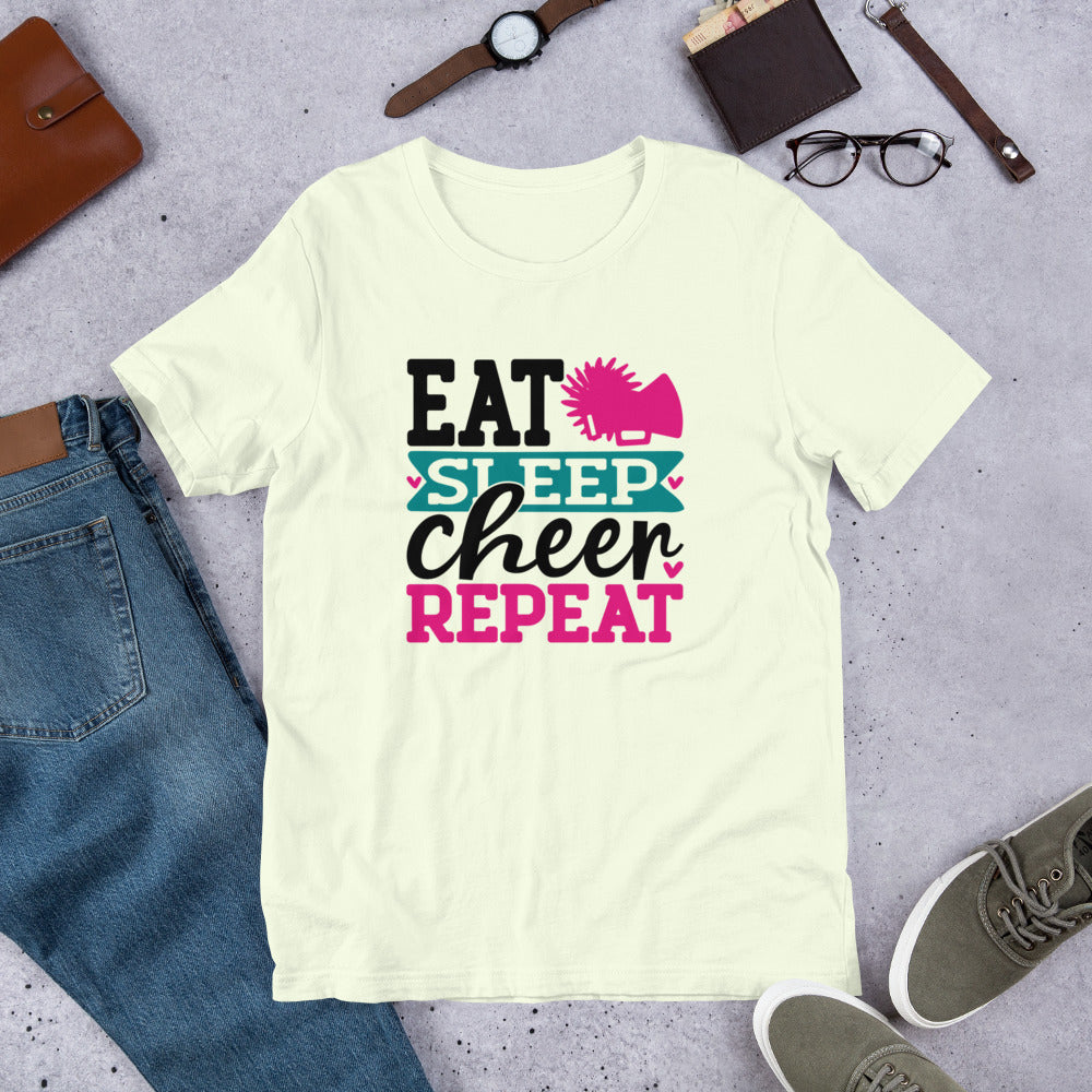 Eat Sleep Cheer Repeat Cheerleader Unisex t-shirt