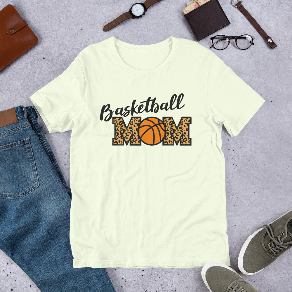 Basketball Mom Leopard Unisex t-shirt