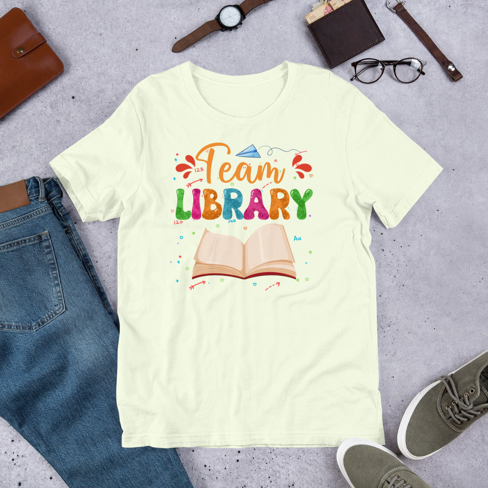 Team Library Librarian Unisex t-shirt