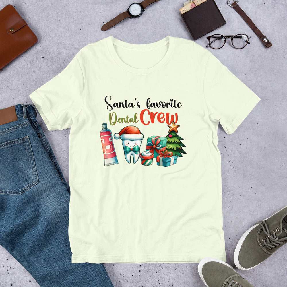 Santa's Favorite Dental Crew Unisex t-shirt