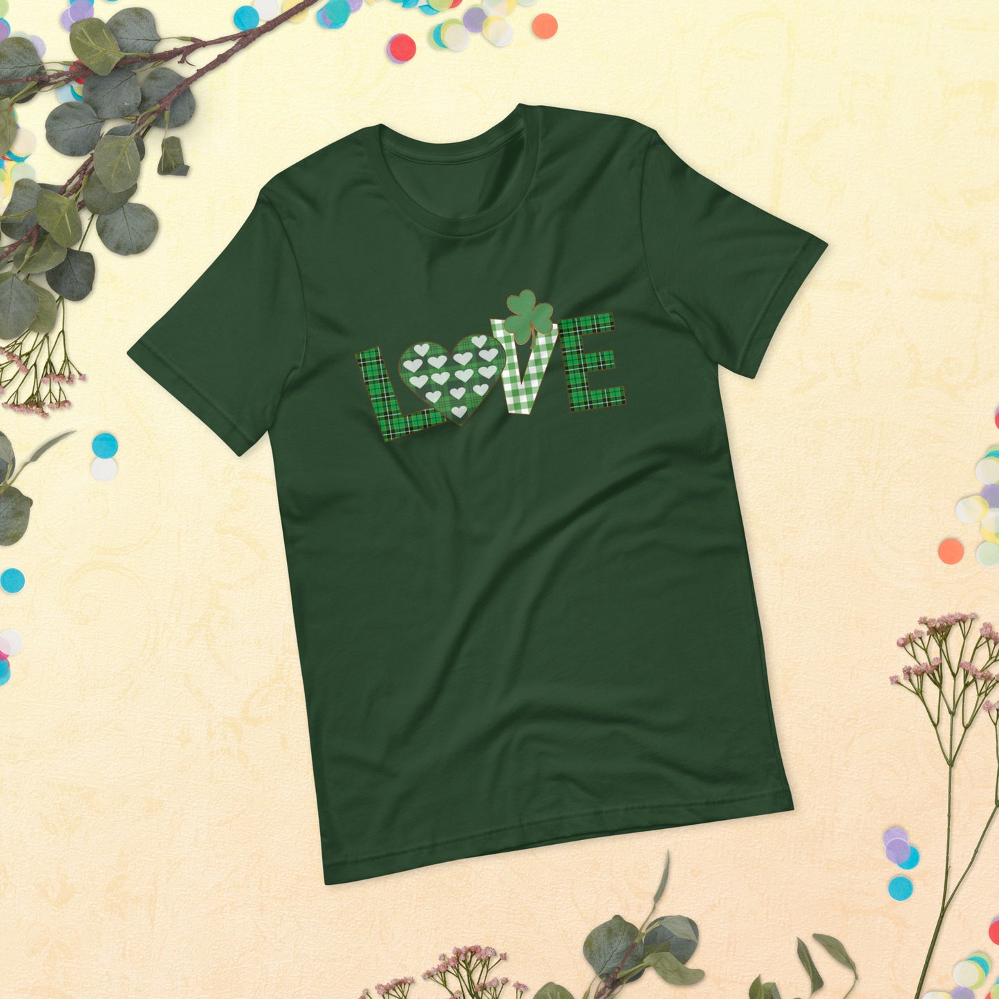 St. Patrick's Day Love Clover Unisex t-shirt