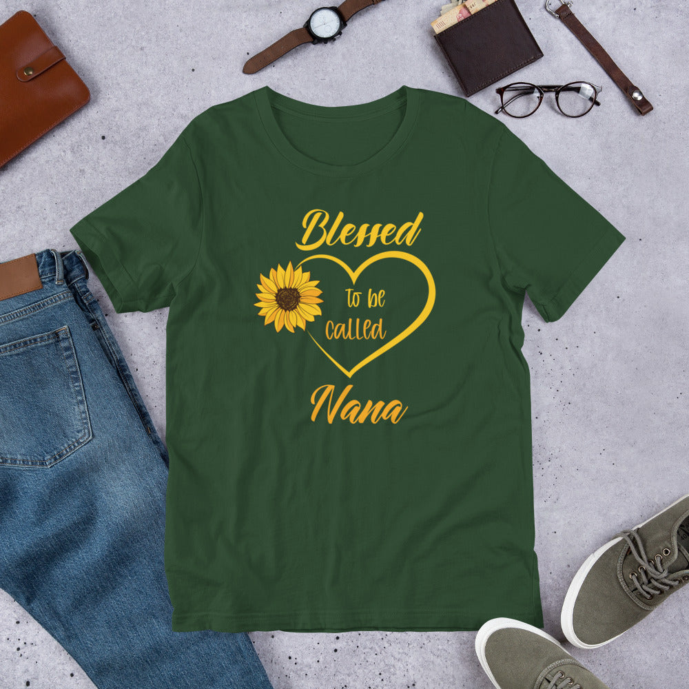 Blessed to be Called Nana Sunflower Grandma Unisex t-shirt