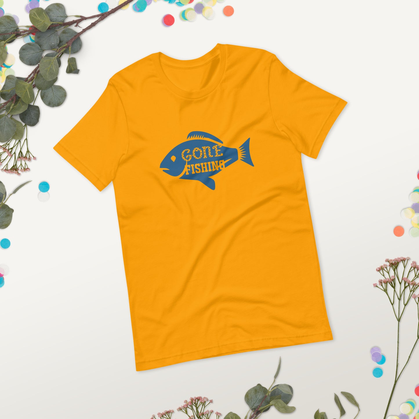 Gone Fishing Unisex t-shirt