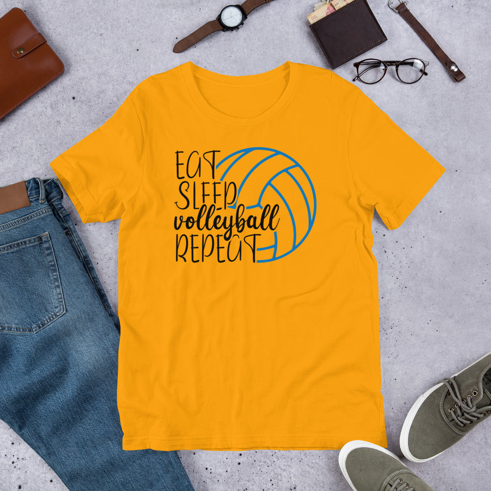 Eat Sleep Volleyball Repeat Unisex t-shirt