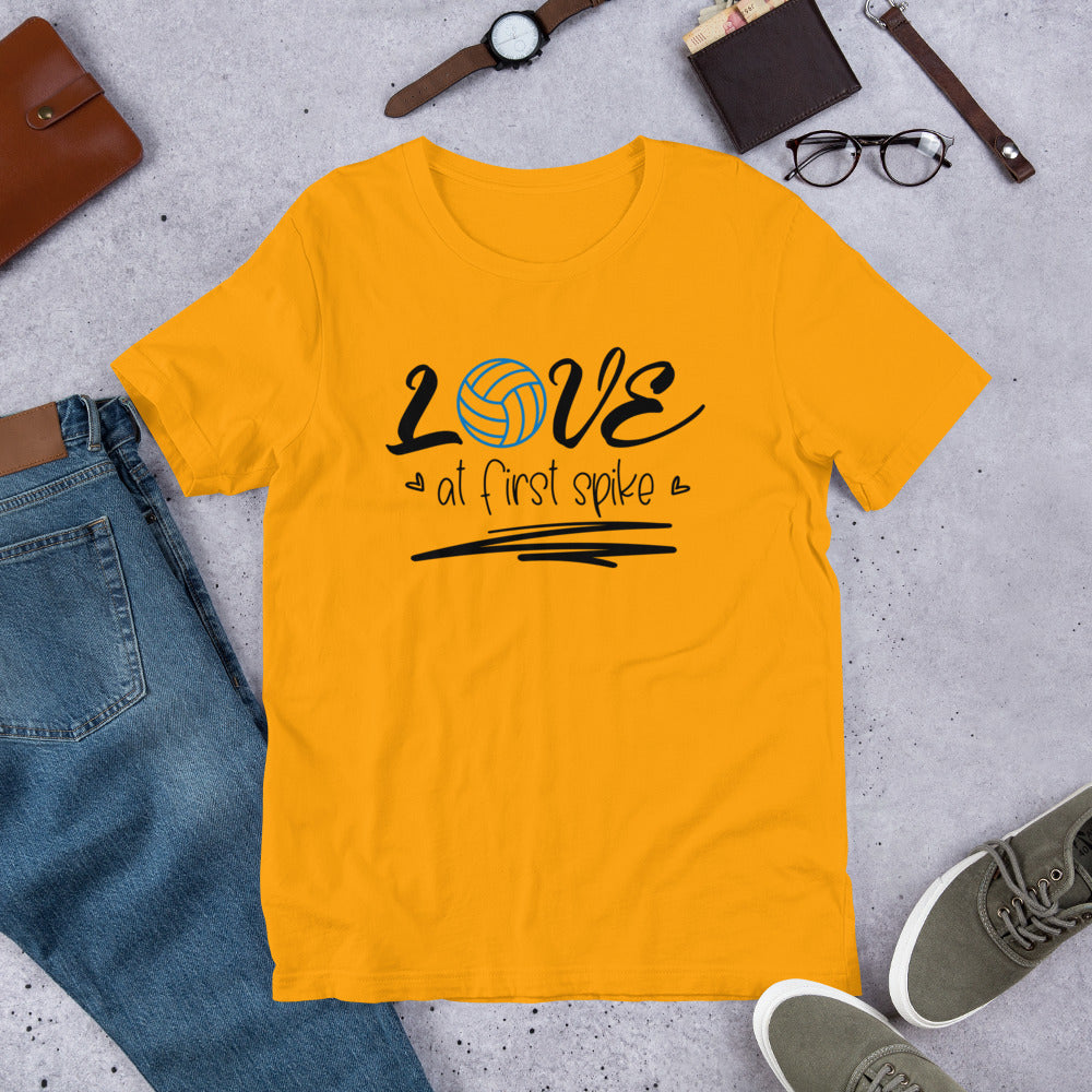 Love at First Spike Volleyball Unisex t-shirt