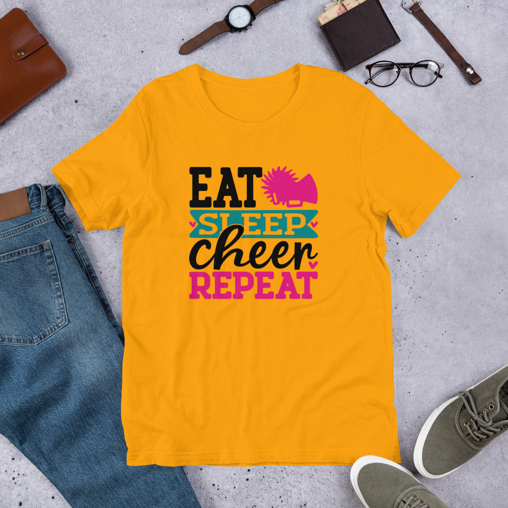 Eat Sleep Cheer Repeat Cheerleader Unisex t-shirt