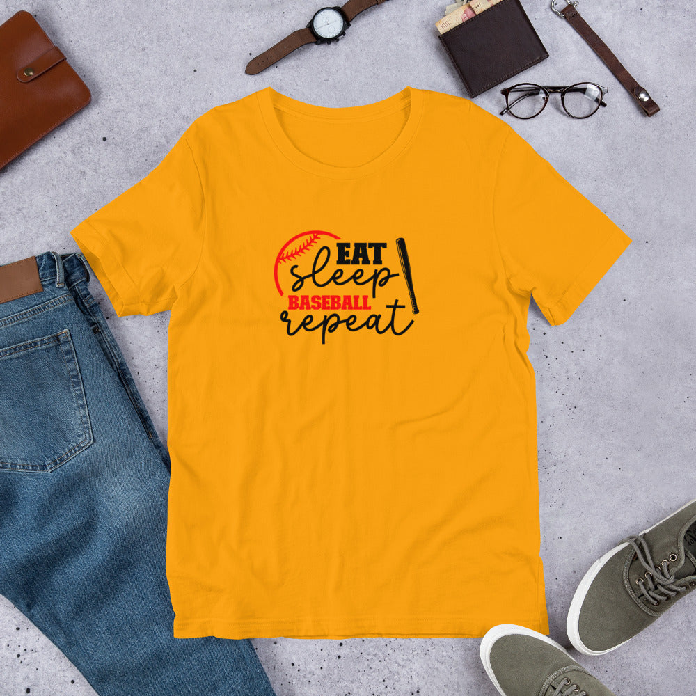 Eat Sleep Baseball Repeat Unisex t-shirt