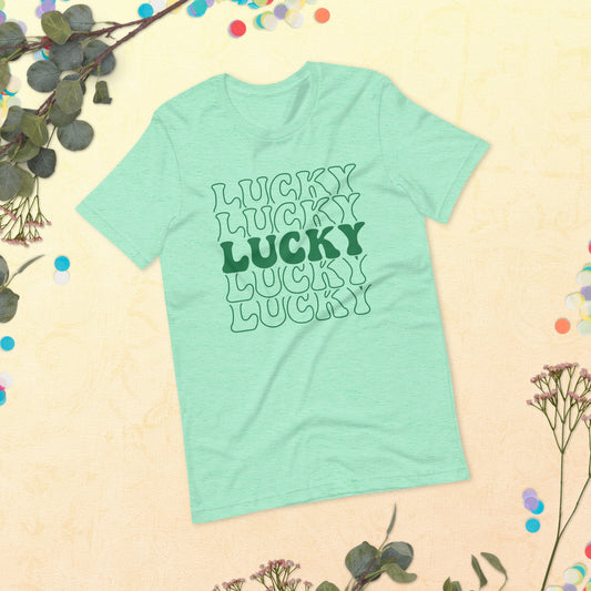 Stacked Lucky St. Patrick's Day Unisex t-shirt