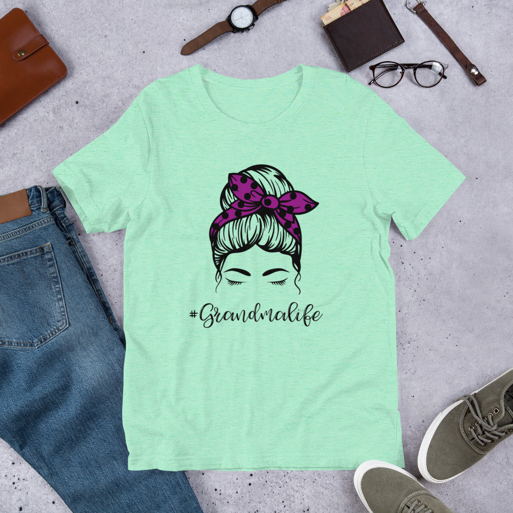 #GrandmaLife Messy Bun Unisex t-shirt