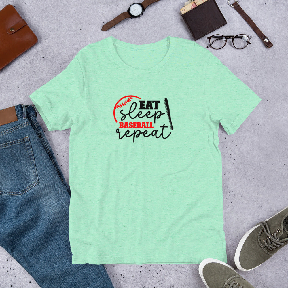 Eat Sleep Baseball Repeat Unisex t-shirt