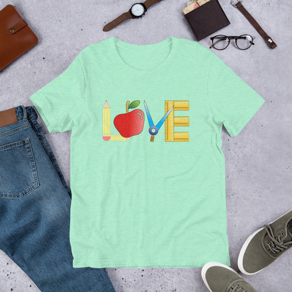 Teacher Love Unisex t-shirt