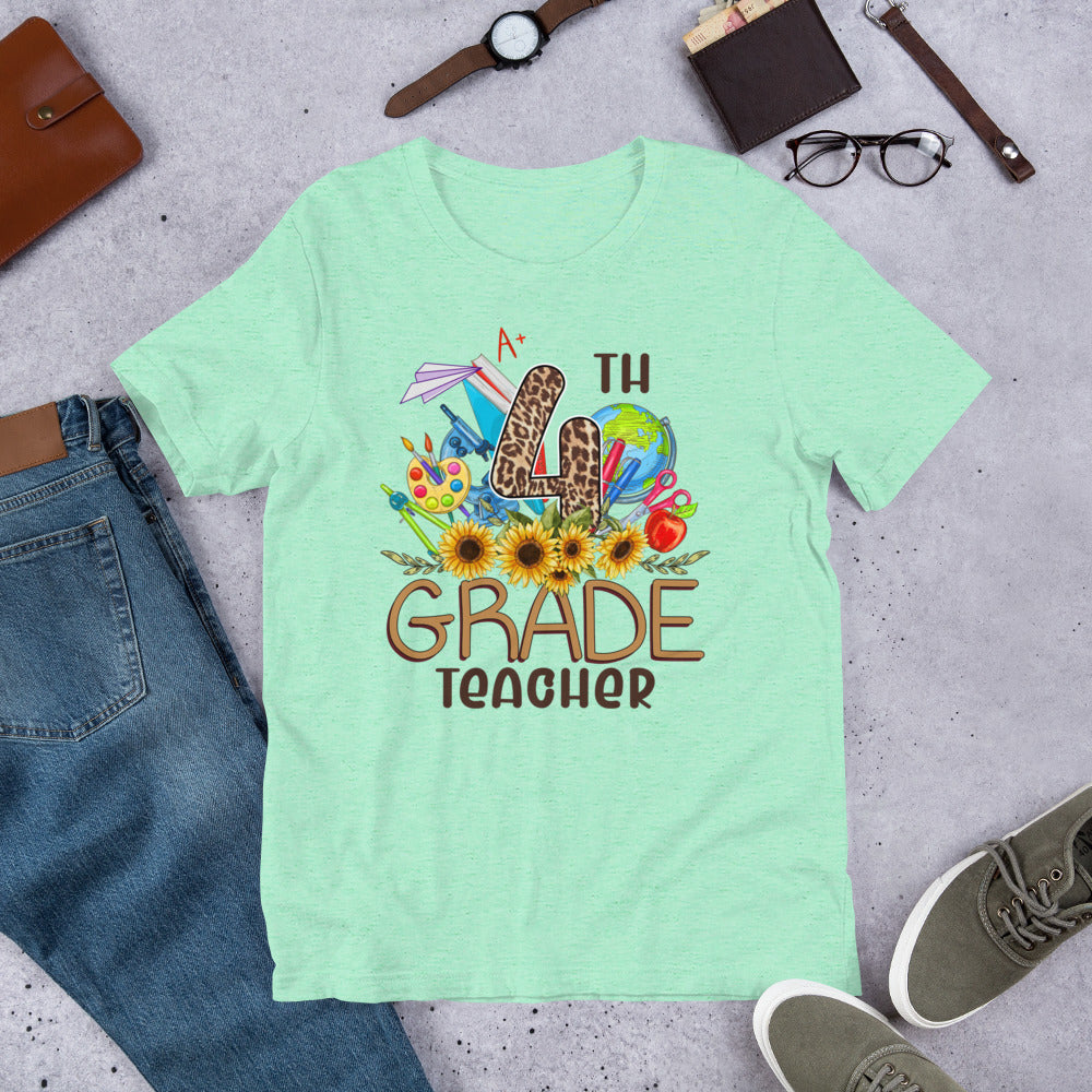 A+ 4th Grade Teacher Unisex t-shirt