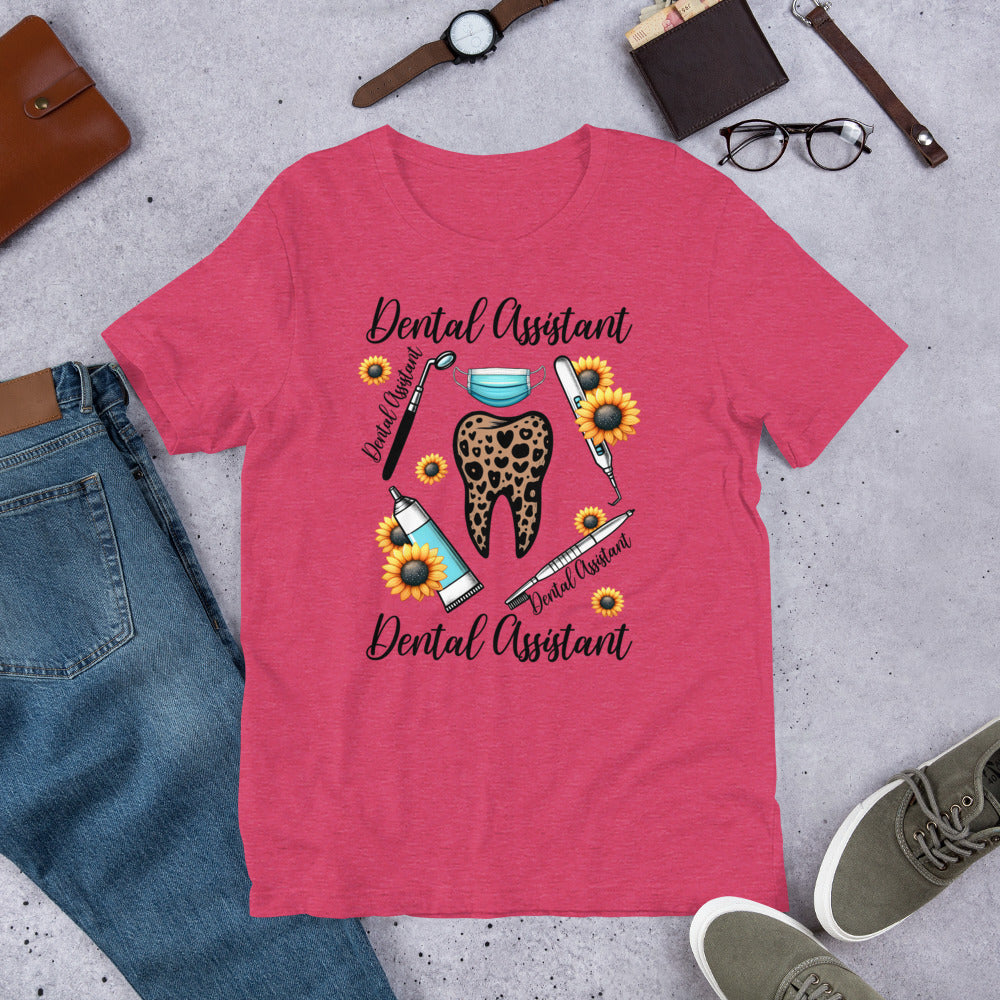 Dental Assistant Sunflower Dental Unisex t-shirt