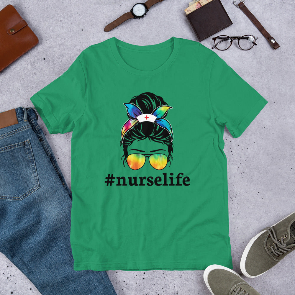 #NurseLife Messy Bun Unisex t-shirt