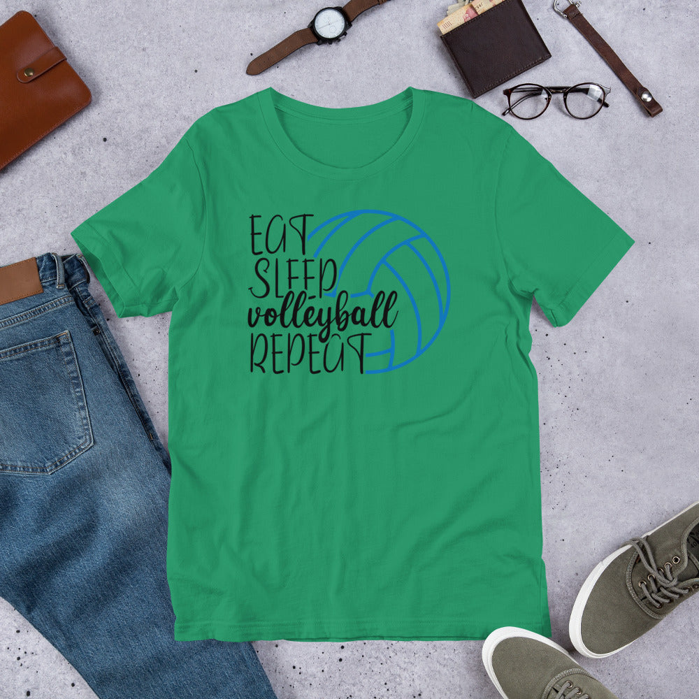 Eat Sleep Volleyball Repeat Unisex t-shirt