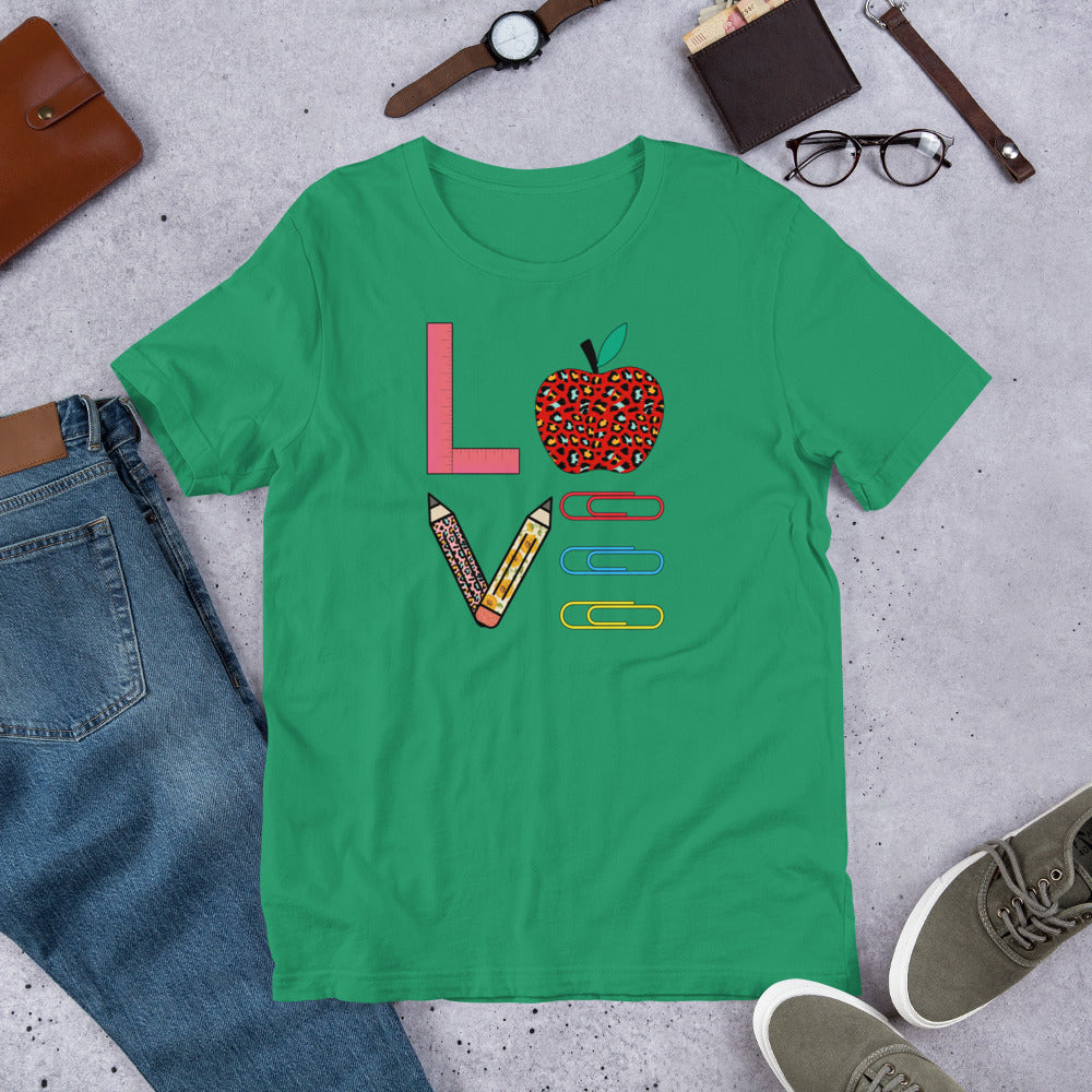 School Love Block - Paper Clips Unisex t-shirt