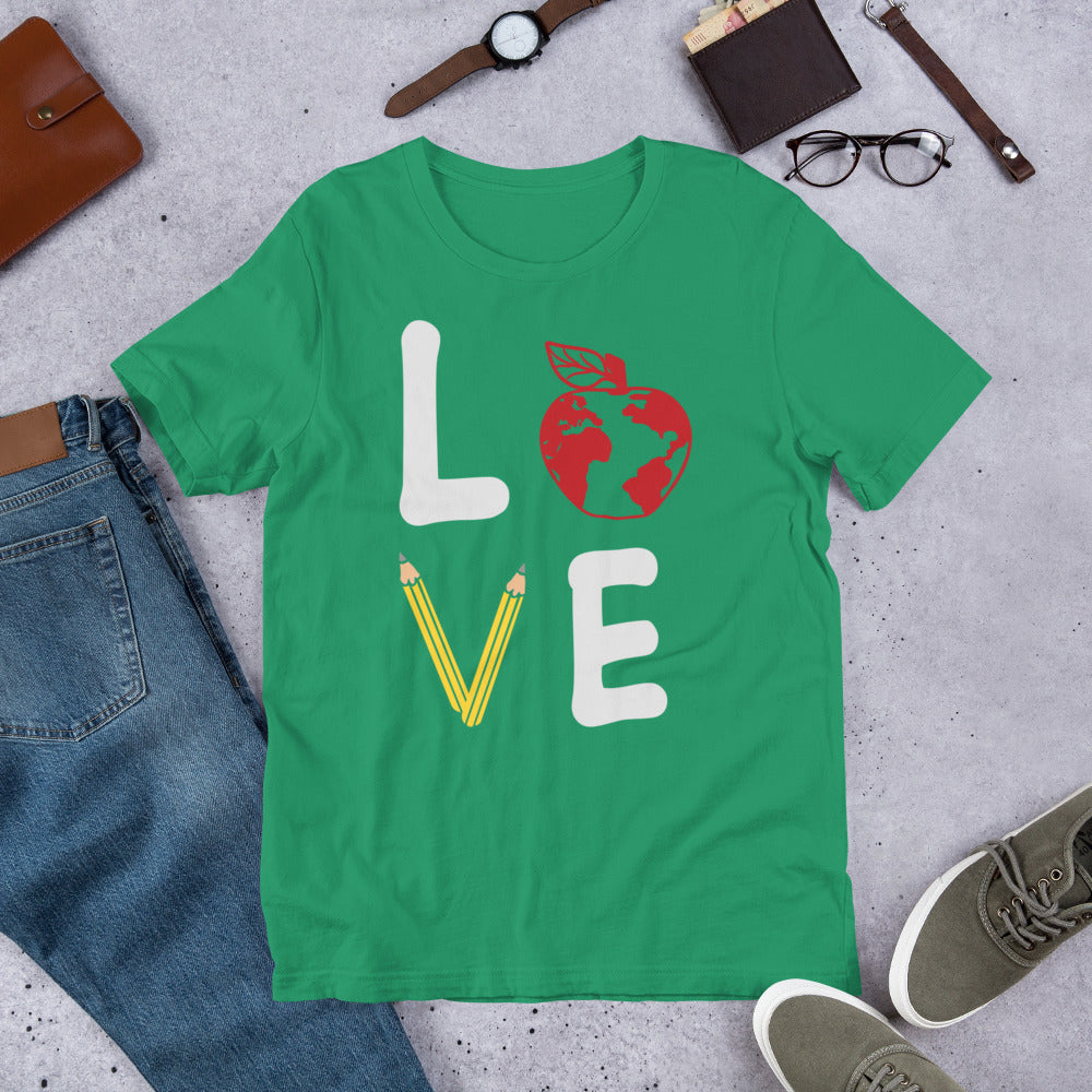 School Love Block - Apple Globe Unisex t-shirt